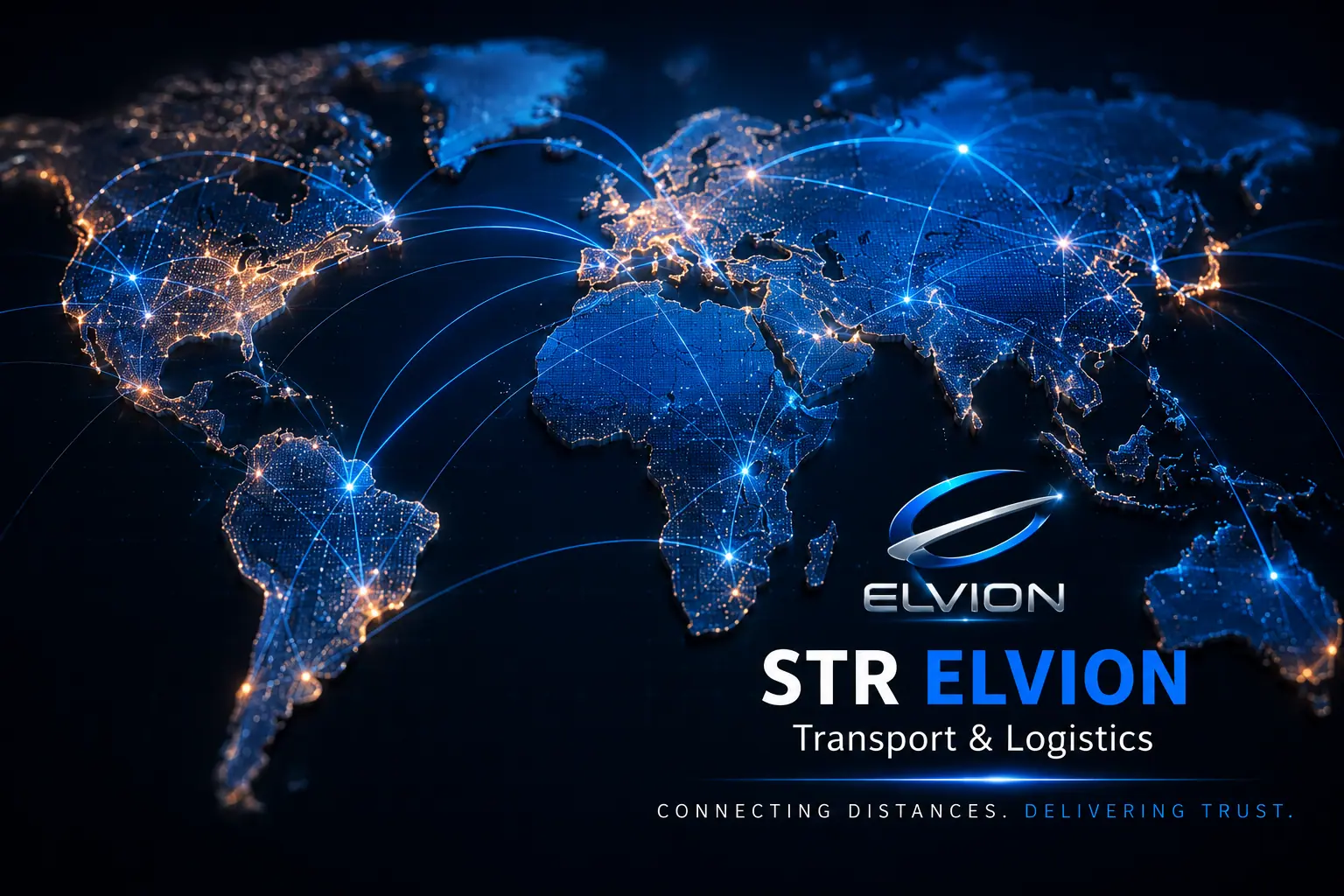 Original STR ELVION global logistics route map