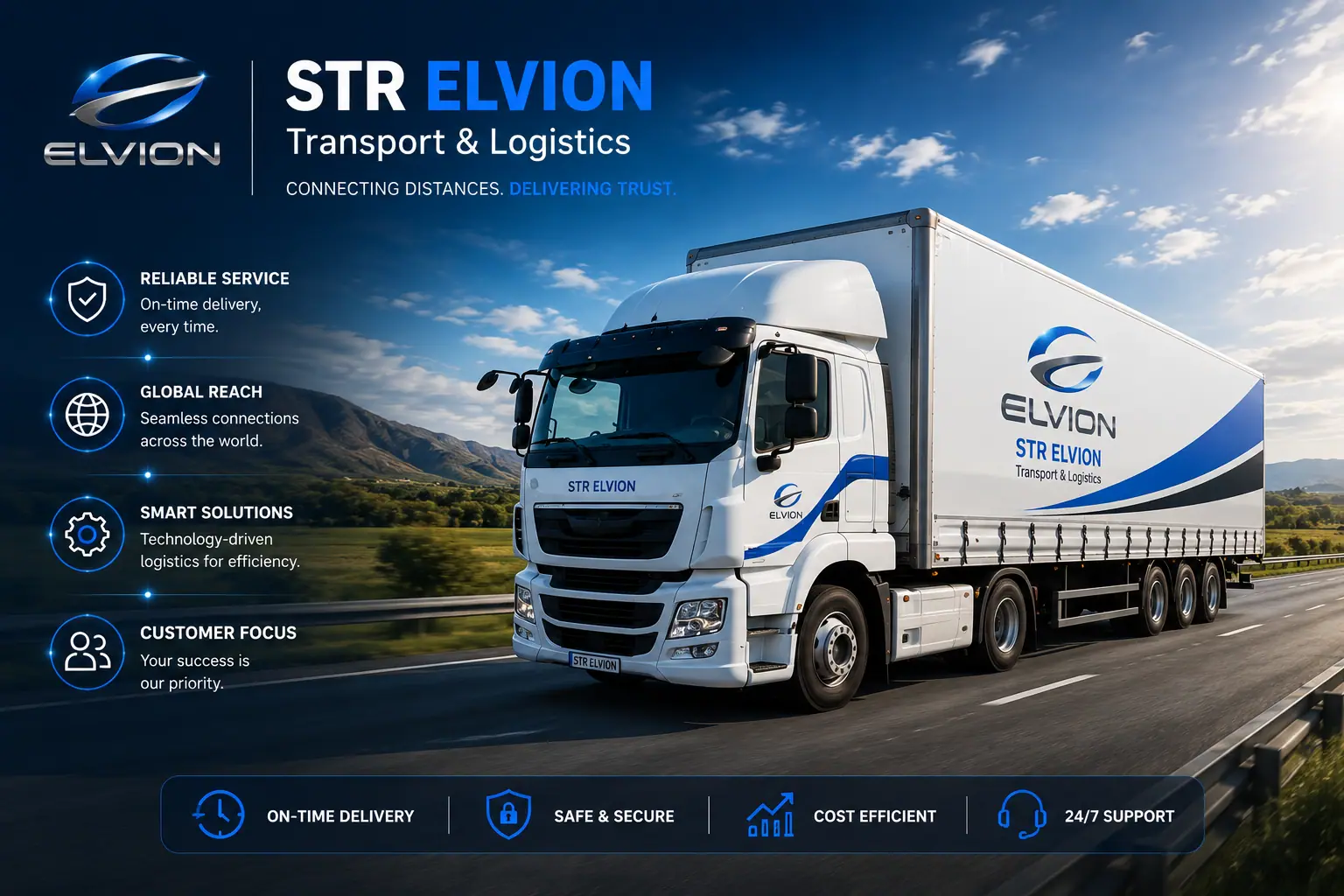 STR ELVION road transport and logistics truck